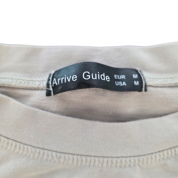 Arrive Guide Taupe Crop Muscle Tank Top - Size M Casual Basic Fall Layering - Picture 3 of 5